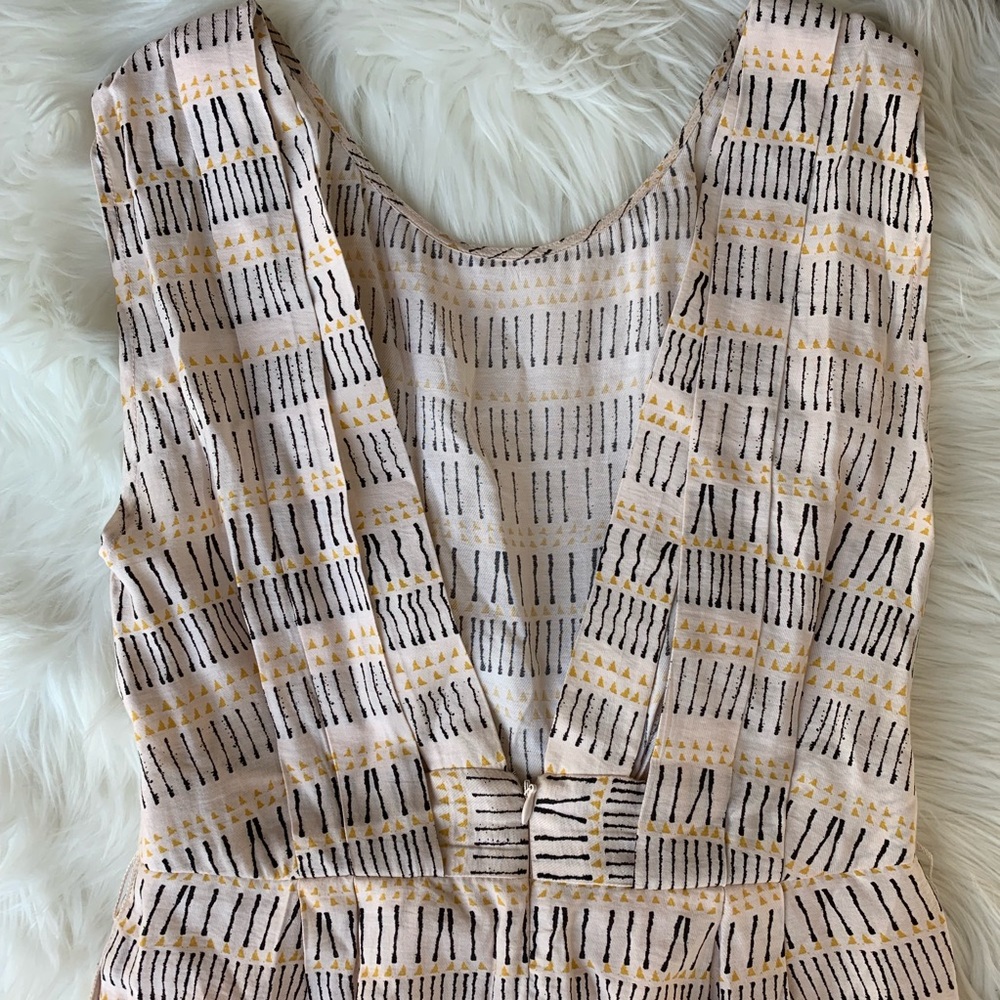 Bcbgeneration Open V-Back Peach Multi Mini Dress - image 3